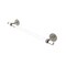 Clearview Collection 24 Inch Towel Bar With Twisted Accents - Polished Nickel
